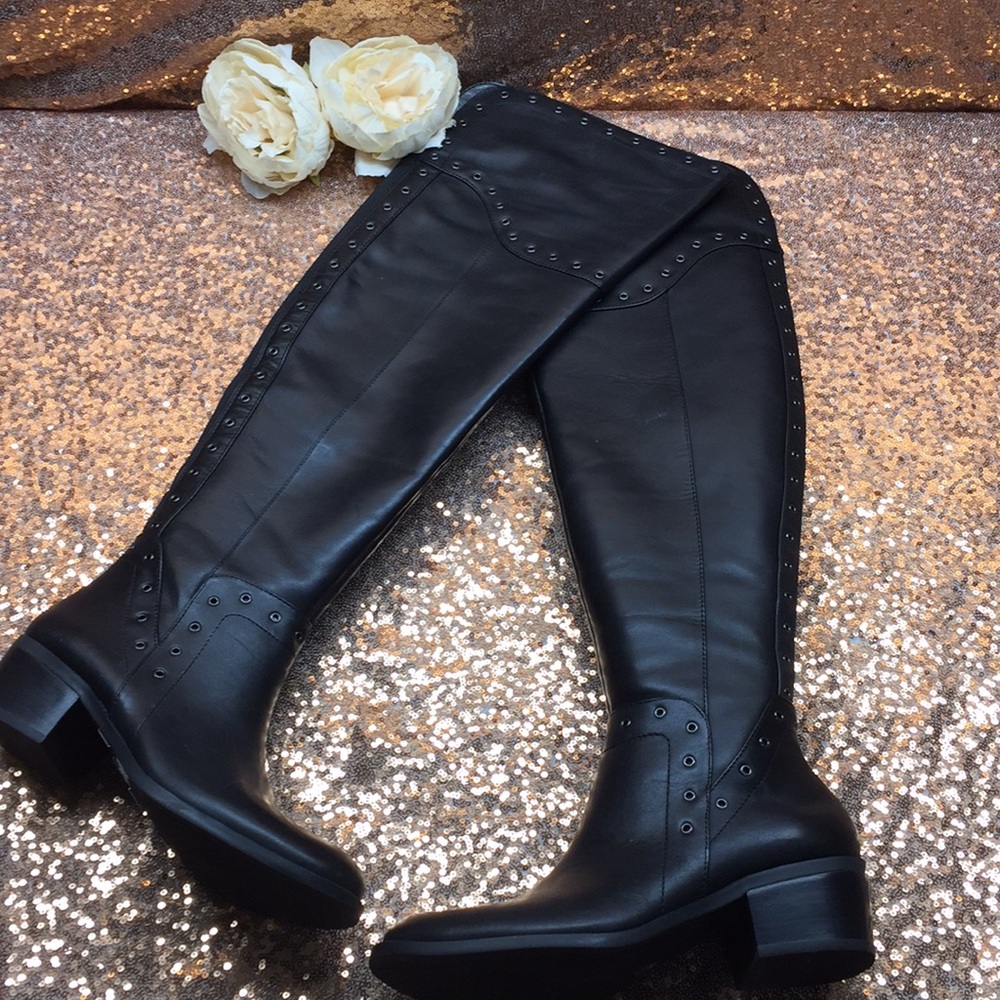 Vince Camuto Black Over the Knee Boots